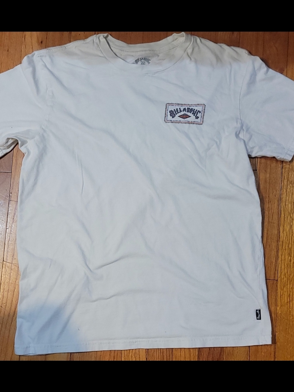 Billabong White Short-Sleeve Logo Tee